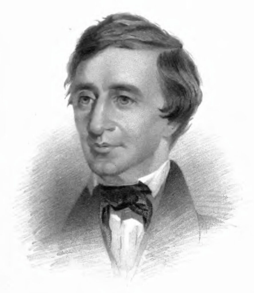 Thoreau Excursions frontispiece 1863