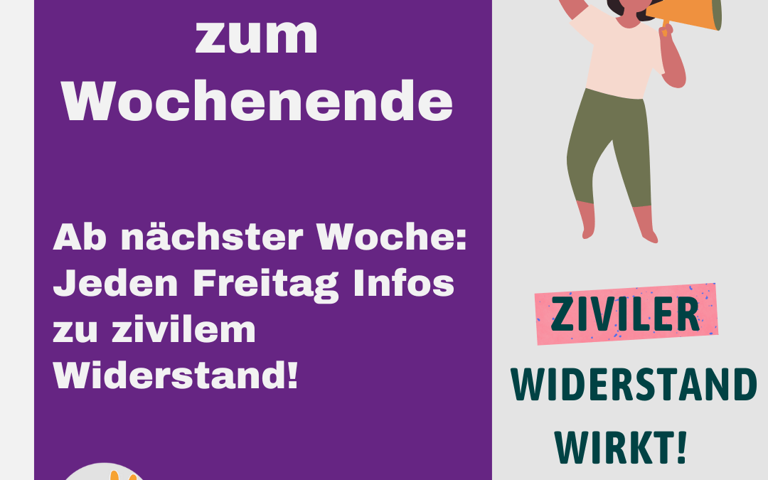 🎨✊ Widerstand am Wochenende – Unsere neue Reihe! 🌟