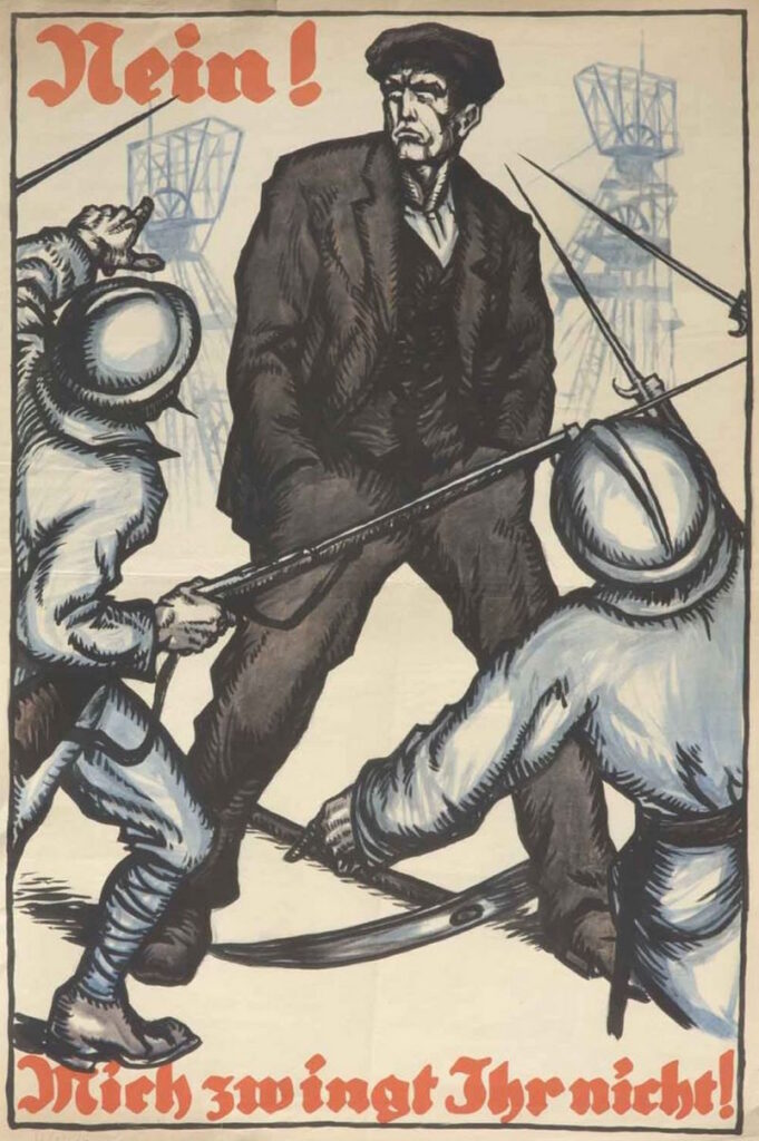 NeinMichZwingtIhrNichtRuhrkampf Plakat